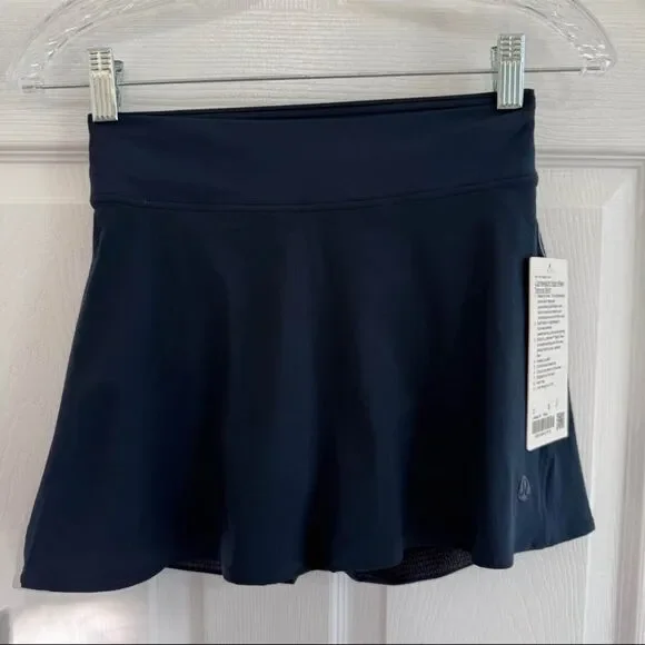 Lululemon Lightweight High-Rise Tennis Navy Blue Skirt. - Picture 4 of 9